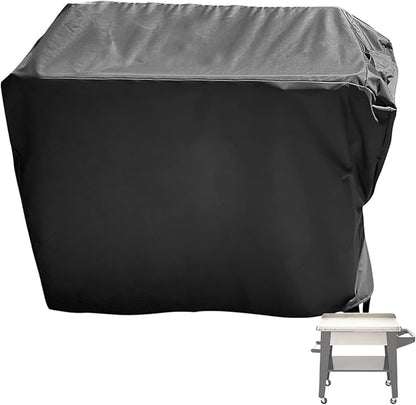 Cover for Cuisinart CPT-194 Outdoor Grill Prep Table, Waterproof Patio Grill Cart Table Cover Dustproof kitchen Cooking Prep Sation Covers - 48"L×24"W×38"H, Black