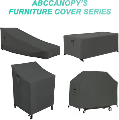 ABCCANOPY Patio Deck Box Cover Waterproof and Dustproof Winter Protection Outdoor Storage Box Cover Universal Furniture Cover 44x28x24 Grey