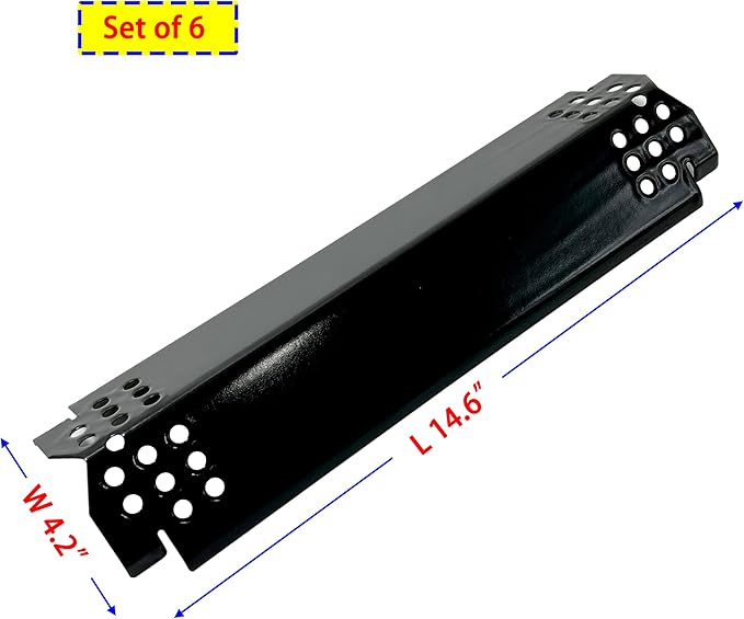 DP148 (6-pack) Grill Heat Plates fits for Nexgrill 720-0830H 720-0898 720-0896B 720-0896C 720-0896E Replacement Parts for 720-0888N 720-0882S 720-0888 720-0882A 720-0896 720-0888A Grills