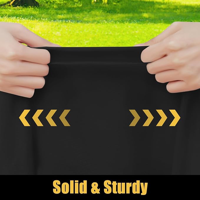Smiry Square Picnic Table Cloth, Waterproof Elastic Fitted Tablecloths for 3 Foot Tables, Washable Polyester Table Cover for Camping, Indoor and Outdoor (Black, 24"x24")