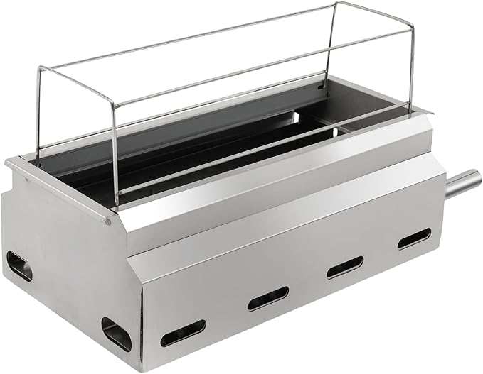 Portable Charcoal Grill 17.7" Outdoor Barbecue Grill Tabletop Mini Smoker Small BBQ Grill For Travel Backyard Picnic