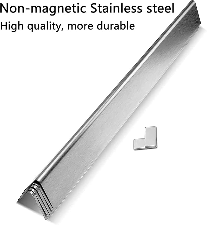 Uniflasy Grill Parts Replacement for Weber Spirit 310 E310, Genesis Silver B C, Genesis Platinum B C, Weber 900 (Side Control), 28 1/8" Stainless Steel Burner, 22.5" Stainless Steel Flavorizer Bars
