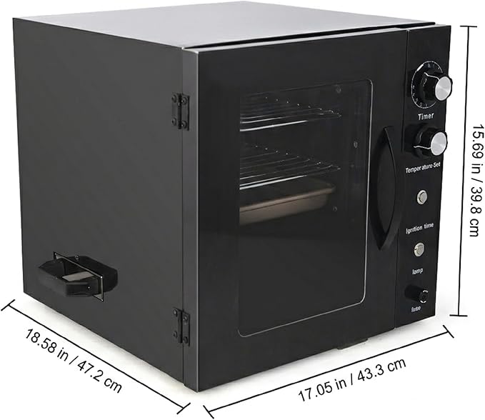 CLIVIA Indoor Pellet Smoker, Electric Indoor Smoker, Countertop 2 Layers BBQ Grill 10L Smoker Oven for Meat, Sausage, Jerky, Beef, Adjustable 86-230°F