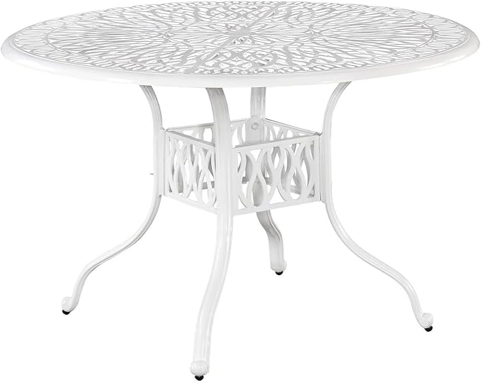 Homestyles Capri Outdoor Dining Table, Capri, Off White
