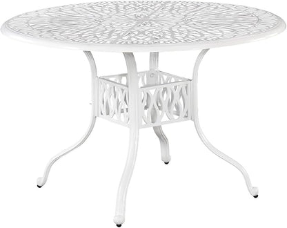 Homestyles Capri Outdoor Dining Table, Capri, Off White