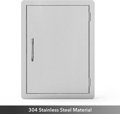 Stanbroil Stainless Steel Single Vertical Access Door, 17-Inch by 23-Inch