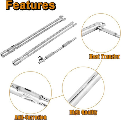Spirit E-210 Grill Replacement Parts for Weber Spirit Grill Parts Spirit E210 210 S210 Spirit II E-210 II E210 Spirit 2 E210 E-210 GS4 Spirit 200 Series 7635 Flavorizer Bars 68949 Burner Tube Kit