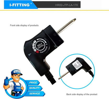 Thermostat Probe Cord for Masterbuilt Electric Smoker 15A 125V | Fits Masterbuilt electric smokers, grills, fryers & skillets. 15A/125V adjustable thermostat probe controls heat safely.