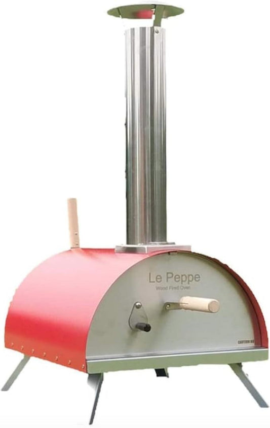 Le Peppe Portable Wood-Fired Pizza Oven- #1 SELLER (Red)
