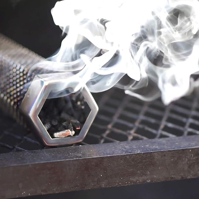 LIZZQ Premium Pellet Smoker Tube 12 inches - 5 Hours of Billowing Smoke - Hot or Cold Smoking - for Any Grill or Smoker - An Easy and Safe Way to Provide Smoking - Free eBook Grilling Ideas & Recipes