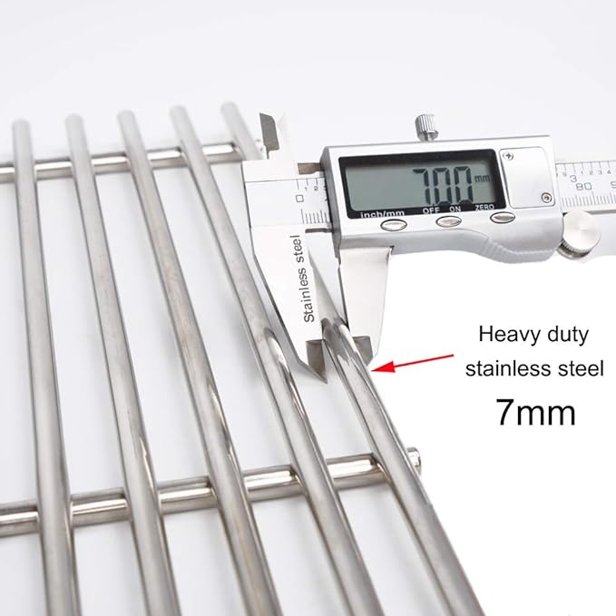 SG528(2-Pack) 19 1/2" 18 Cross rods Stainless Steel Cooking Grates for Weber Genesis E-310 E-320 E-330 S-310 S-320 S-330 EP-320 ESP-310 ESP-320 Gas Grills,DCS and Uniflame Gas Grill Models