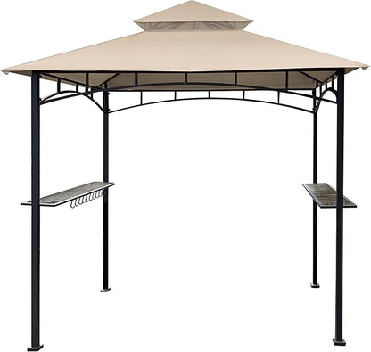 SCOCANOPY Grill Replacement Canopy BBQ Gazebo Top Compatible with Aldi Gardenline Belavi Shoprite Grill Gazebo,for Model Number: 43472,812576,822694,31937-17,21581,(Light Beige)