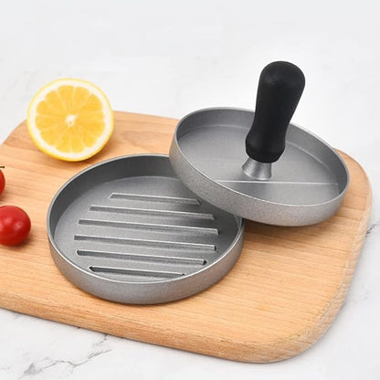 Leden Burger Press Hamburger Press Patty Maker with 100 Patty Papers Aluminum Hamburger Mold Non-Stick, BBQ Grill Accessories Kitchen Tool for Grilling