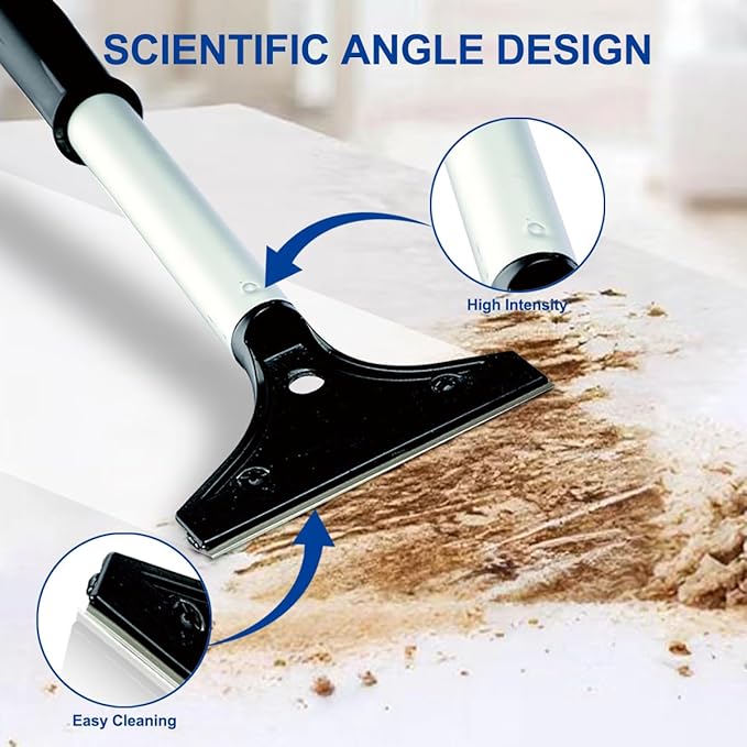 CELOX Grill Scraper, Kitchen Scraper for Cleaning Griddle with Long Handle