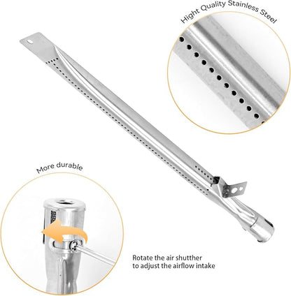 GAS9556AS Grill Replacement Parts for Cuisinart 2556, GAS9456AS, GAS2456AS, GAS2556AS, GAS1456ASO, Heat Plates & Burners for Cuisinart 5 Burner Gas Grill Parts GAS9556AS with Side Burner