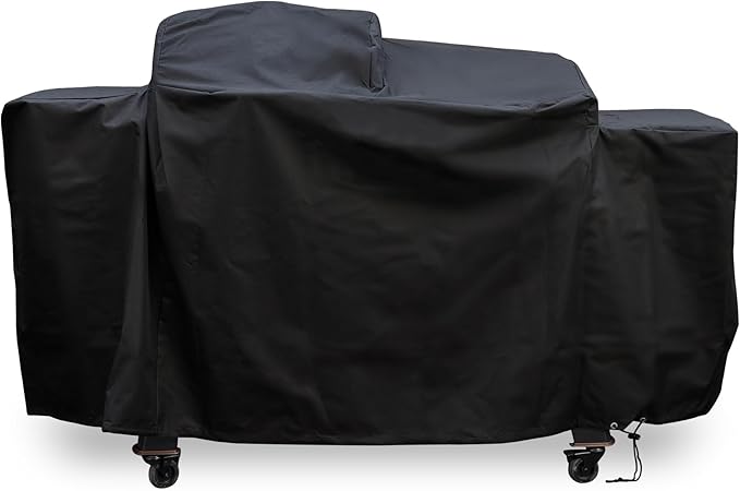 ZJYWSCH Grill Cover for Pit Boss Charleston 1020 DX Pellet Grill Gas Griddle Combo PB1020NX Heavy Duty 600D PitBoss Charleston Onyx 1020 Competition Combo Grill Cover Waterproof