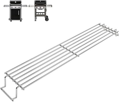 7641 Warming Rack for Weber Spirit 300 & GS4 Spirit II 300 Series E-310 320 330 S-310 320 330 Gas Grills with Front Control Knobs, Upper Rack for Weber Genesis Silver Gold B/C Gas Grill, 24.8 Inch