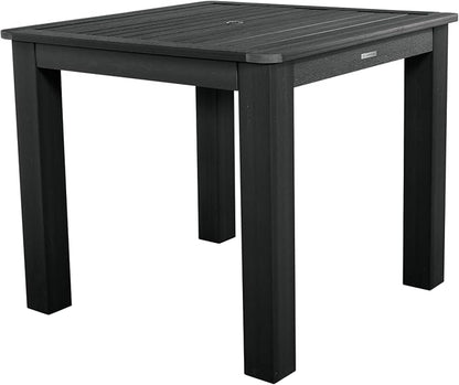 highwood Hamilton 5 Piece Square Counter Height Dining Set, Black