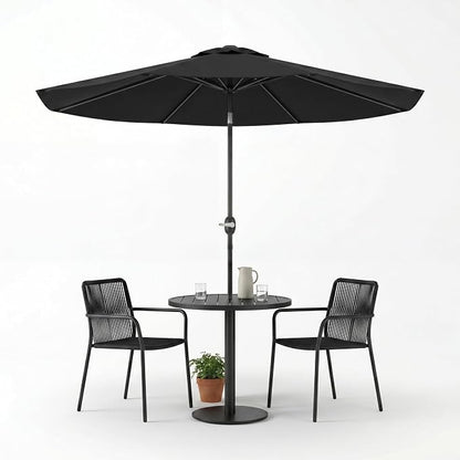 Greesum 9FT Outdoor Patio Umbrella, Table Umbrella for Yard, Market, Heavy-Duty Waterproof Pool Umbrella with 8 Sturdy Ribs, UV Protection for Beach, Deck, Garden, Backyard