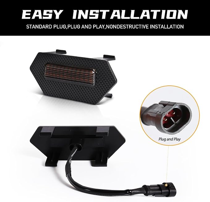 Grill Light for Tacoma TRD Pro 2024 2025, Smoked Shell Amber LED Front Grille Lights Fit for Tacoma Trailhunter