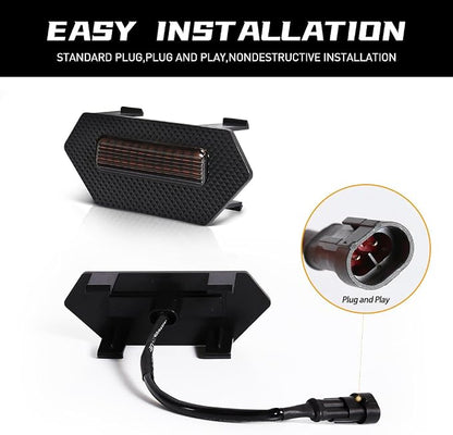 Grill Light for Tacoma TRD Pro 2024 2025, Smoked Shell Amber LED Front Grille Lights Fit for Tacoma Trailhunter