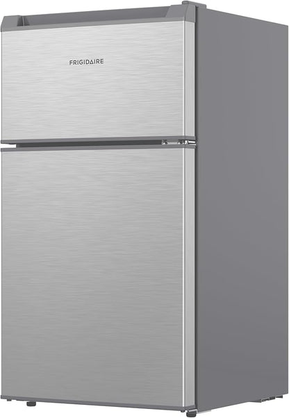 3.1 cu. ft. 2-Door Retro Mini Refrigerator in Stainless Steel