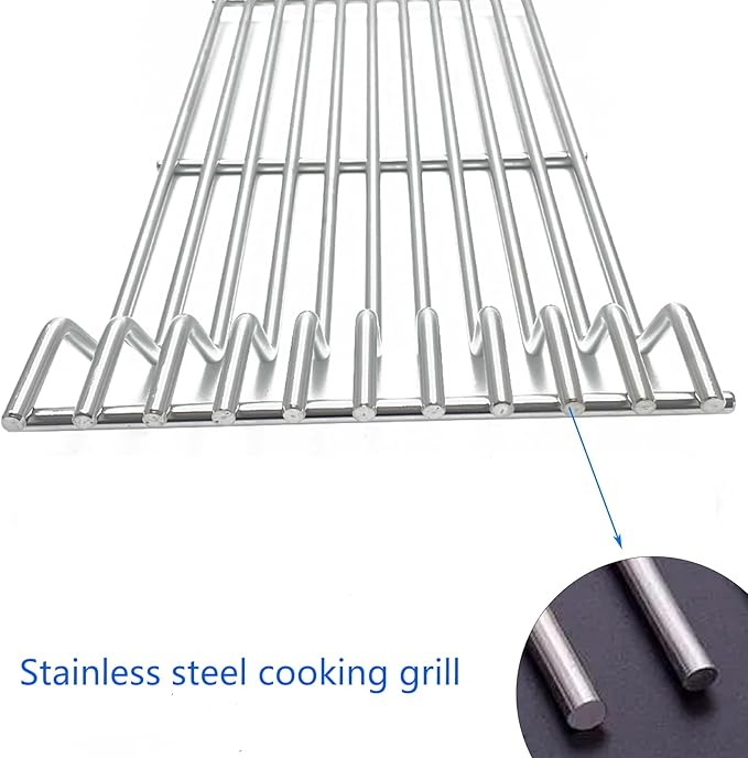 16.8" Stainless Steel Cooking Grates Replacement Parts for Broilmaster D3 G-3 G-3 EXPL G-3 EXPN G-3 TXPL G-3 TXPN P3 S3 U3 for Thermos 56036T Grids Gas Grill