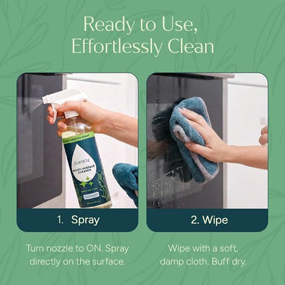 Puracy All Purpose Cleaner Spray – Plant-Powered Multi-Surface Cleaner - Cleaning Spray Solution As Seen on TikTok (Green Tea & Lime, 16 fl oz, 3 Pack)