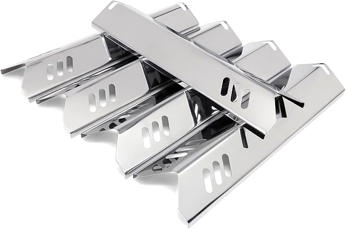 Criditpid Heat Plates Shield Tents for Dyna-glo DGF510SBP, DGF510SSP, DGF493BNP, Backyard Grill BY13-101-001-13, BY14-101-001-02, BY13-101-001-12, 15 Inch Burner Cover for Dyna glo Grill Parts, 5-Pack