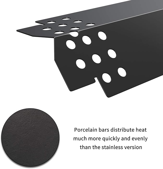 SHINESTAR Grill Heat Plates Replacement Parts for Nexgrill 720-0830H, 5 Burner 720-0888, 720-0888N, 720-0882A, 720-0882S, 6 Burner 720-0896B, 720-0898 Gas Grill, 14.6 Inch