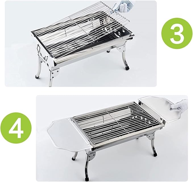 Bbq Grill Charcoal Grill Charcoal Stove Portable Barbecue Grill Folding BBQ Charcoal Grill For Outdoor Camping Hiking Cooking Picnic Barbecue Grill Charcoal Griddle