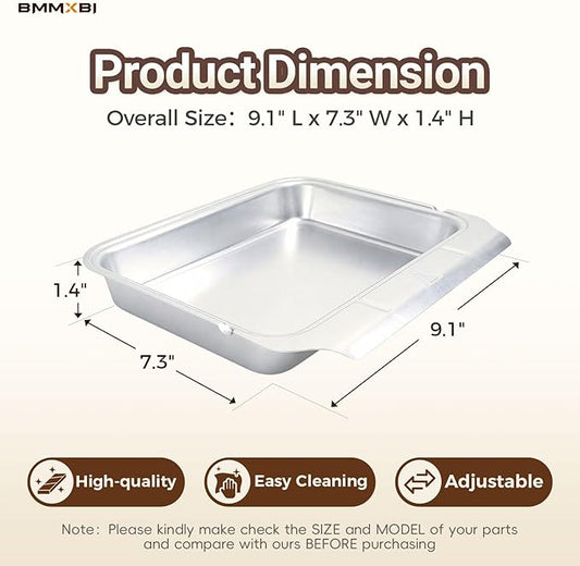 Grill Drip Pan Grease Tray for Ninja Woodfire Outdoor Grill OG701 OG751 OG700 Series, Non Disposable Grease Catch Tray for Ninja 7-in-1 Woodfire Grill Smoker Air Fryer，OG701 OG751