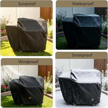 Grill Cover Replacrment Recteq RT-410/340 RT-B380 and Rec Tec RT-B380X Bullseye Deluxe Wood Pellet Grill, Full Length Heavy-Duty Premium Cover, Waterproof Moisture Proof Breathable