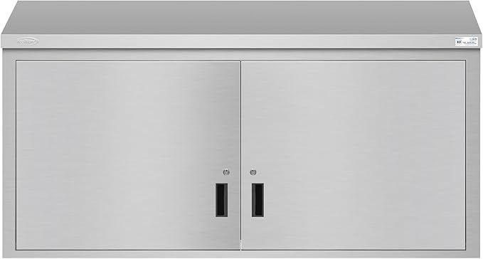KoolMore 60 in. Stainless Steel Wall Cabinet with Hinged Doors, NSF Certified (KM-WMC-1560-S)