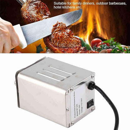 30kg Outdoor Rotisserie Kit Stainless Steel BBQ Rotisserie Motor Electric Roaster Barbecue Motor Roast Meat Grill (3-4RPM)