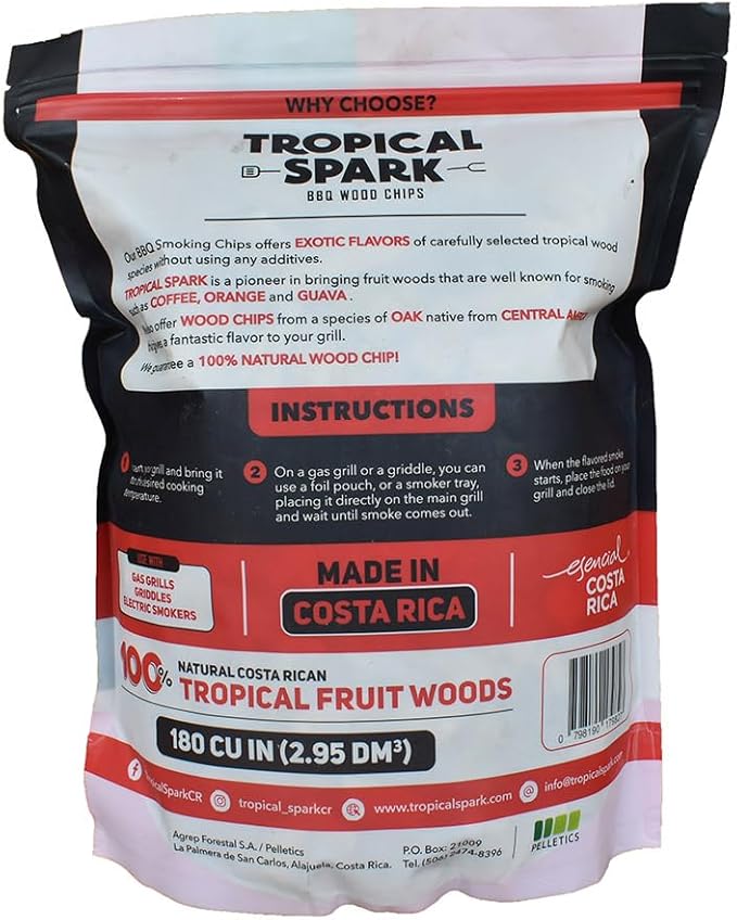 Wood Chips | Perfect for BBQ, Smoking, Grilling, Bake, Roast, Braise | Premium 100% All-Natural | Oak | 180 cu in Bag