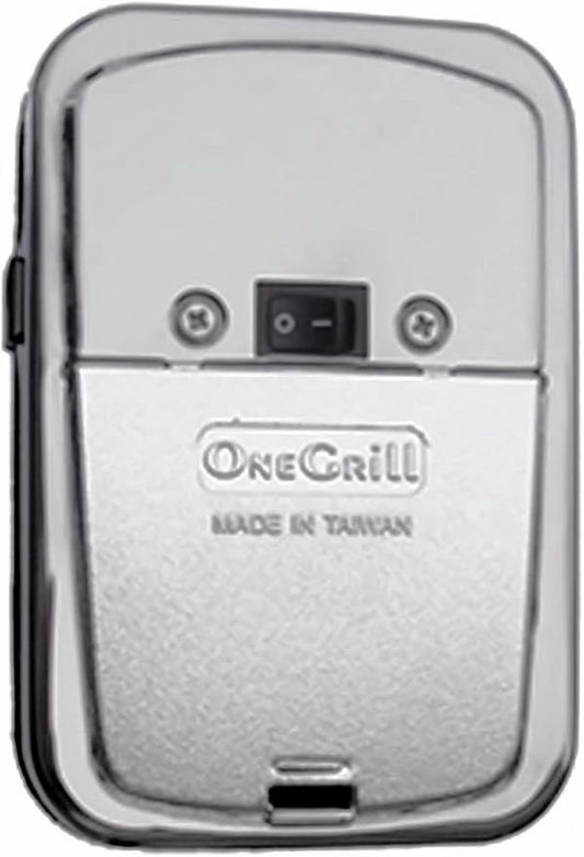 OneGrill Universal Grill Rotisserie Kit - 24” x 5/16” w/Chrome Cordless Motor (Grills Up to 17" Wide). NOT for Weber