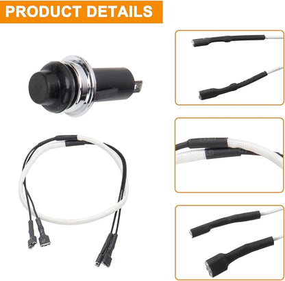 7642 Igniter Kit Replacement for Weber Ignition 69850 Weber Spirit Parts for Weber Spirit 210 & 310 SER, Spirit E210, E215, E310, E315, S210, S315 w/ Up Front Control Panels SP310, SX315 SMART Grills