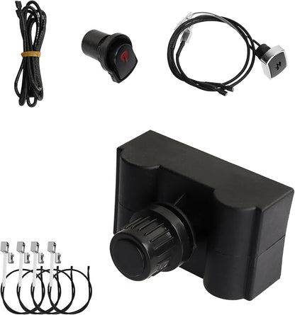 G511-0055-W1 5-Outlets Grill Igniters for Charbroil Electronic Ignition Module Replacement Kit w/Wires and 2 Push Buttons for Charbroil Surefire Ignition Systems