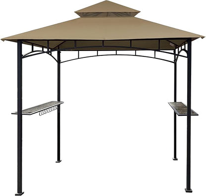 SCOCANOPY Grill Gazebo Replacement Top Compatible with The Grill Gazebo Aldi Gardenline Belavi Shoprite Grill Gazebo,for Model Number: 822694,31937-17,21581,43472,812576(Khaki)