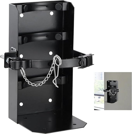 𝙐𝙥𝙜𝙧𝙖𝙙𝙚 20 Lb Heavy Duty Fire Extinguisher Bracket，Wall Mount Fire Extinguisher Holder-St12 Steel, Fit 20 lb Dry/10 lb CO2 Extinguisher for School Boat Truck Replace amerex 809, 3-Yr Service