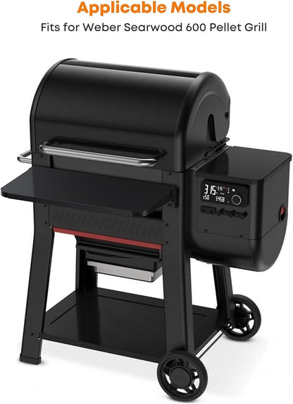 Stanbroil Folding Front Shelf for Weber Searwood 600 Pellet Grill, Grill Accessories to Add Work Space, Food Prep and Storage, 22.7" L X 12" W