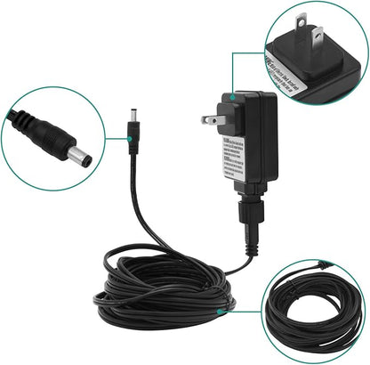 Power Adapter Replacement Part 9004190216 for Masterbuilt Gravity Series 560/800/1050 XL Digital Charcoal Grill and Smoker, Supply with 15 FT Long Cord