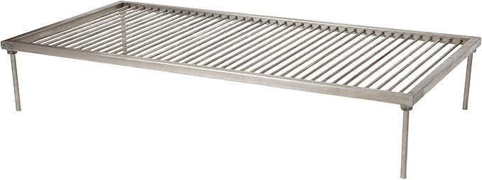 Argentina Stainless steel & Iron grill asado parrilla BBQ 100x50cm / 39.3x19.6in (Large)