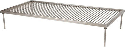 Argentina Stainless steel & Iron grill asado parrilla BBQ 100x50cm / 39.3x19.6in (Large)