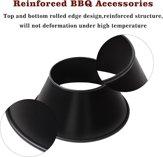 Whirlpool BBQ Accessories for Weber 22, 26.75 Inch WSM Smokey Mountain, Double Rolled Edge, Kettle Grill Accessories Fit Kamado Joe, Big Joe and L/XL Big Green Egg
