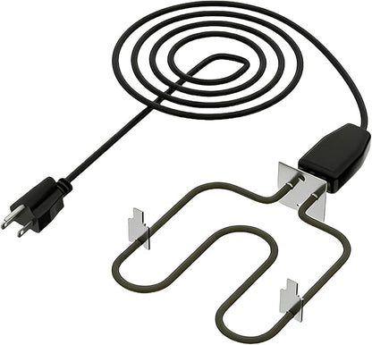 116-7000-0 Electric Heating Element for Brinkmann Gourmet Electric Smoker Compatible with SmokeN Grill 810-5290-5 810-5290-C 810-7080-0 810-7080-K 810-7090-S Heating Component (120V 1500W)