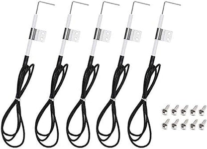 BBQ Future 5 Pack Grill Ignitor Electrode with 31.5" Wire Replacement kit for Home Depot Nexgril 720-0830H, 720-0830D, 720-0888, 720-0888N and Most Nexgrill Grill Models