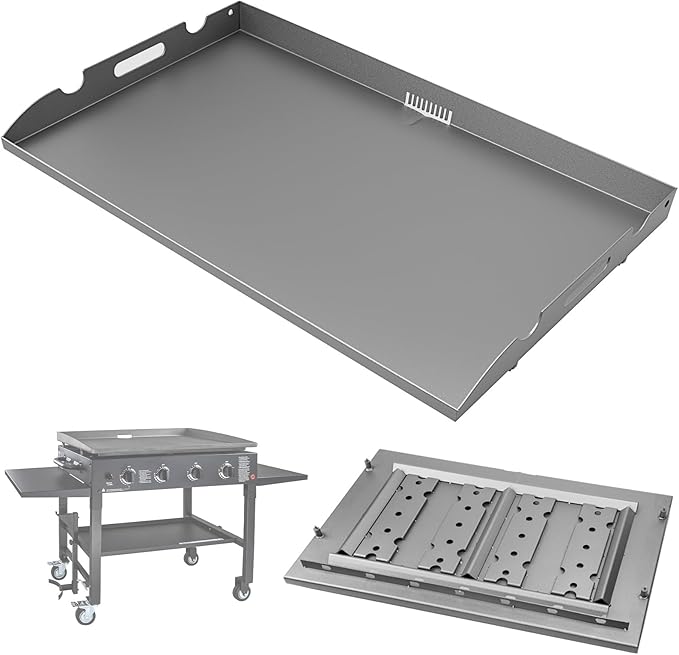 Upgrade Griddle Replacement Top for Blackstone 36 Inch | Flat Top Grill with Rear Grease System, Heavy Duty Steel, Flat Top Griddle Replacement for 1554 1818 1820 1825 2151