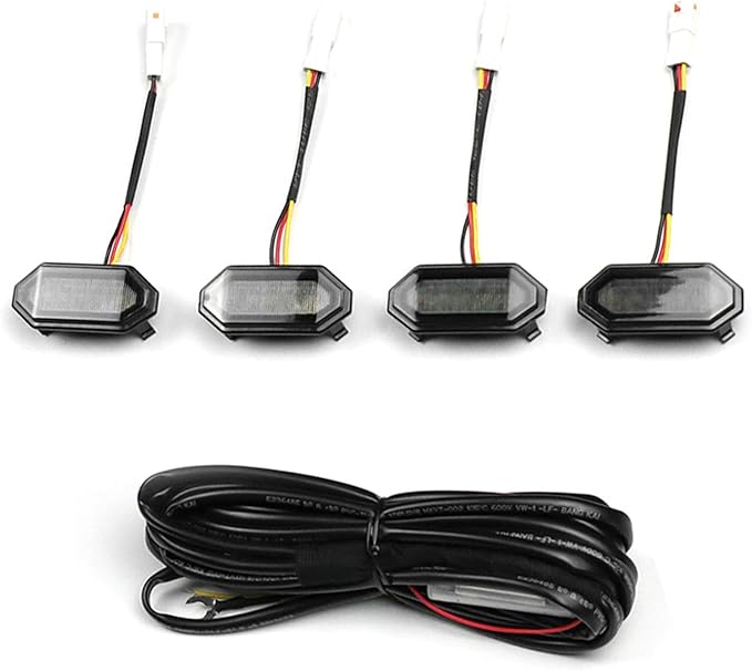 4X LED Front Grille Lights White External Grille Lamps for JB64 JB74 2019 2020 2021
